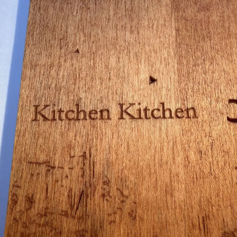 JK Adams Wooden Cutting Board Charcuterie Paddle Laser Engraved Cactus CA Custom